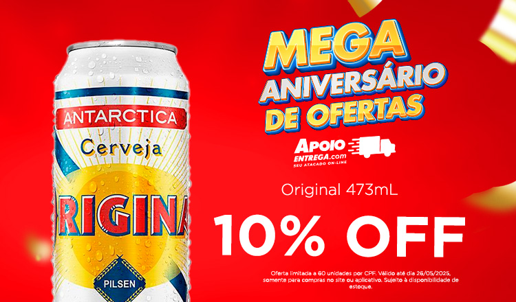 Cerveja Original até 26/05